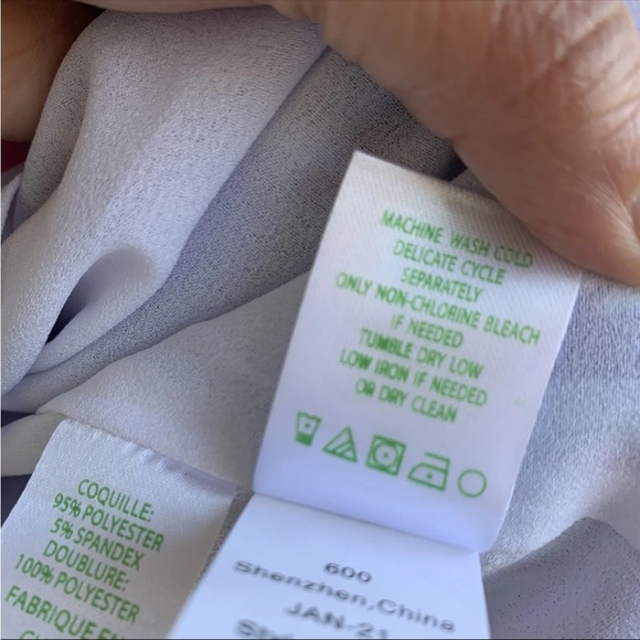 Lilly Pulitzer Floral multicolor Rosie Dress size 6 Long bishop sleeves Lined - Picture 11 of 14